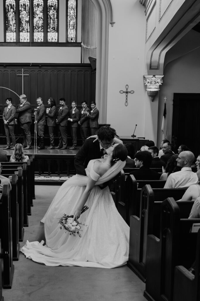 Rachel & Elliott's elegant wedding at the historic Winchester Opera House in Winchester, Kentucky, captured by Kentucky wedding photographer A Pair of Perry's Photography, featuring classic decor and romantic details.