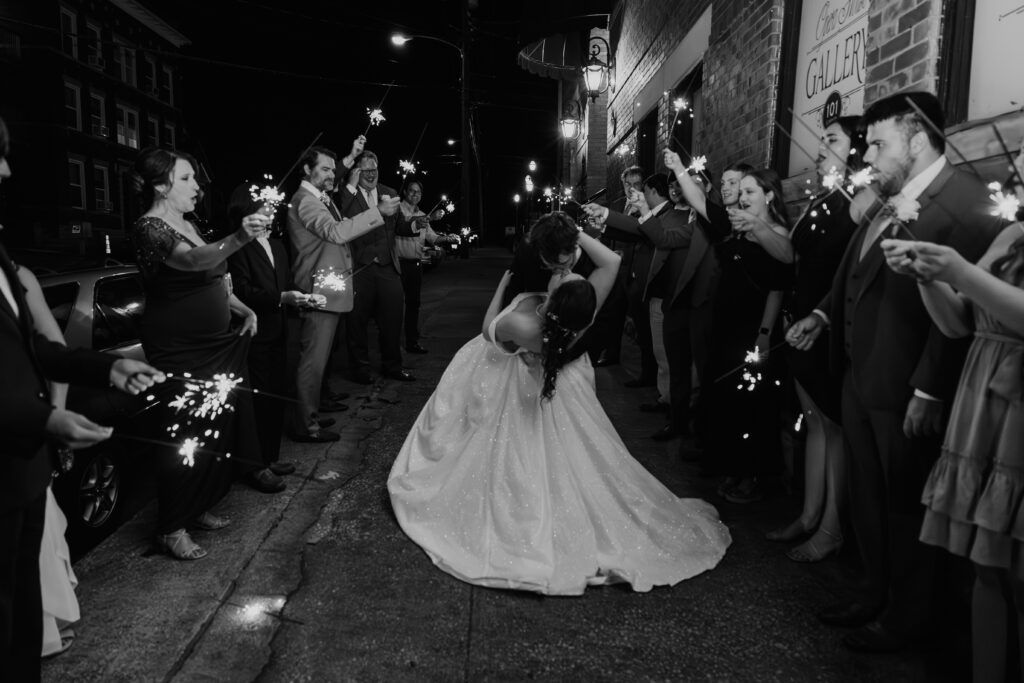 Rachel & Elliott's elegant wedding at the historic Winchester Opera House in Winchester, Kentucky, captured by Kentucky wedding photographer A Pair of Perry's Photography, featuring classic decor and romantic details.