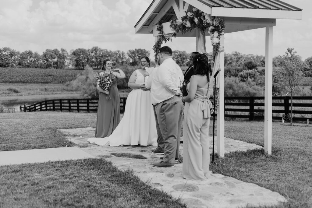 Allyson and Thomas' wedding at The Well at Cherry Well Farm in Winchester, KY, filled with personal touches, tacos, and a stormy but beautiful exit. Winchester Kentucky Wedding Photographer, A Pair of Perry's Photography