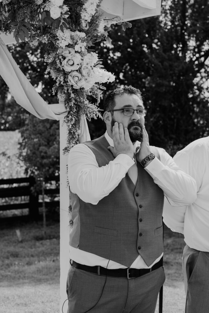 Allyson and Thomas' wedding at The Well at Cherry Well Farm in Winchester, KY, filled with personal touches, tacos, and a stormy but beautiful exit. Winchester Kentucky Wedding Photographer, A Pair of Perry's Photography