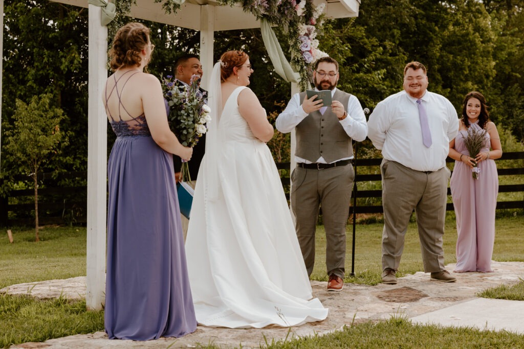 Allyson and Thomas' wedding at The Well at Cherry Well Farm in Winchester, KY, filled with personal touches, tacos, and a stormy but beautiful exit. Winchester Kentucky Wedding Photographer, A Pair of Perry's Photography