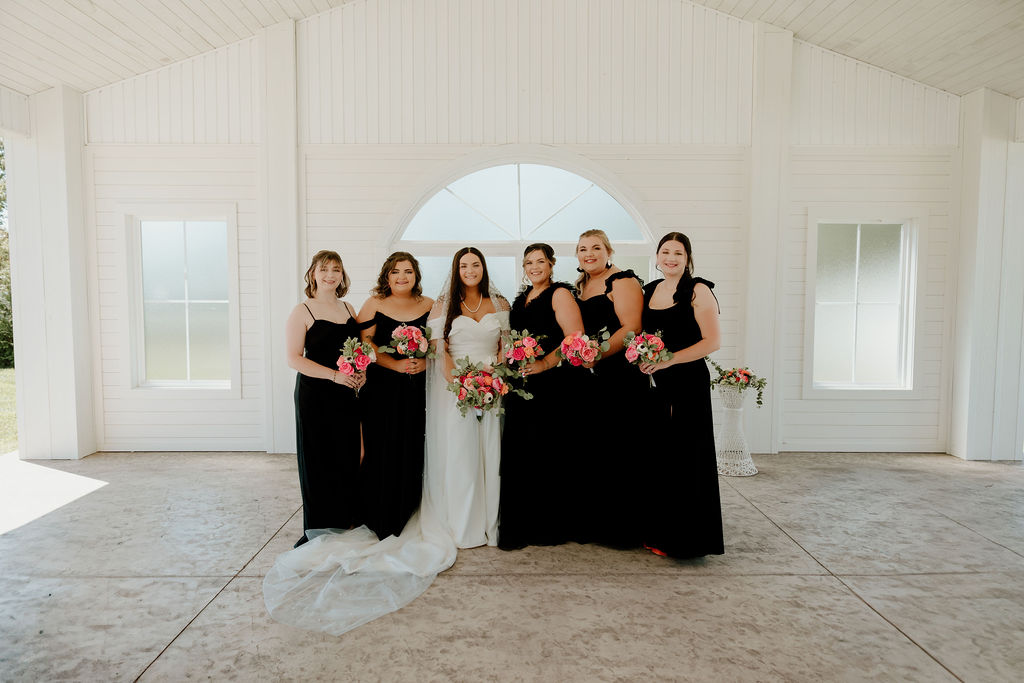 Wedding Photography at MeadowView Weddings & Events | Capturing Stunning Wedding Moments with Hot Pink, Bright Orange, and Black Accents at MeadowView Weddings & Events in Morehead, KY | Winchester KY Photographer & Kentucky Wedding Photographer