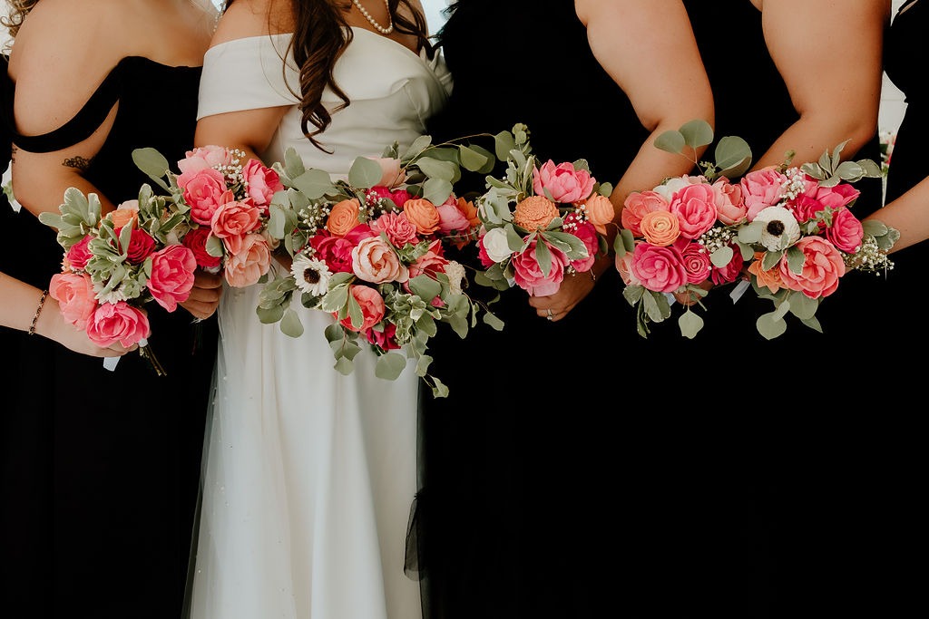 Wedding Photography at MeadowView Weddings & Events | Capturing Stunning Wedding Moments with Hot Pink, Bright Orange, and Black Accents at MeadowView Weddings & Events in Morehead, KY | Winchester KY Photographer & Kentucky Wedding Photographer