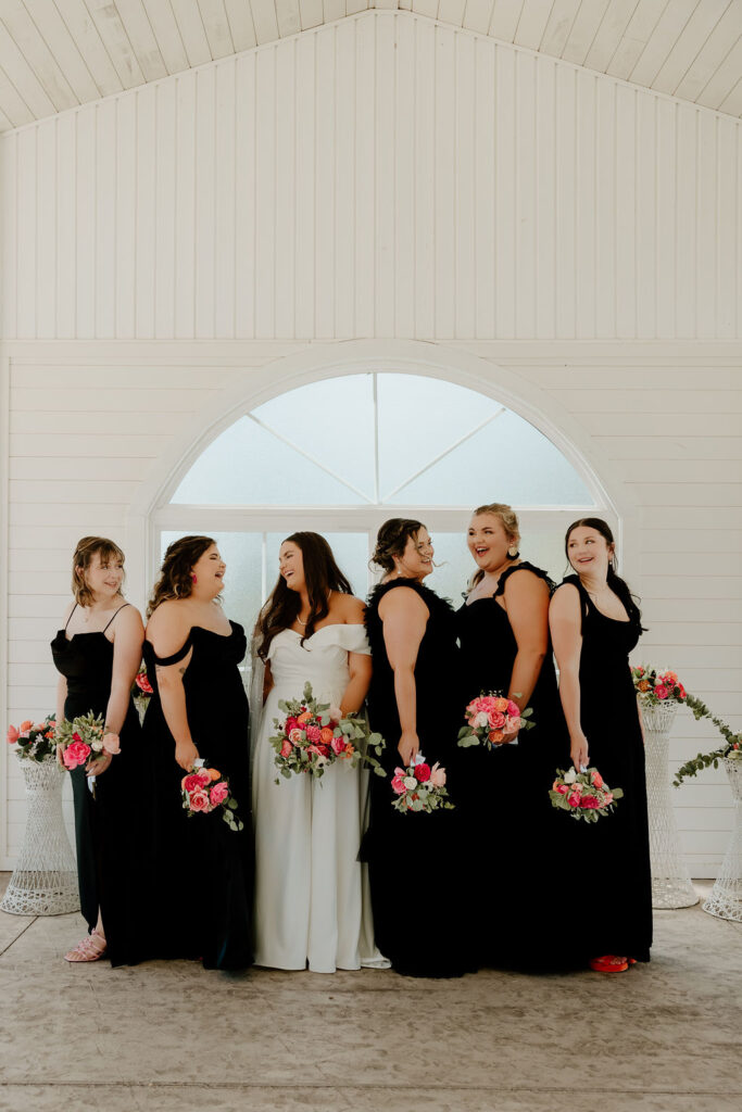 Wedding Photography at MeadowView Weddings & Events | Capturing Stunning Wedding Moments with Hot Pink, Bright Orange, and Black Accents at MeadowView Weddings & Events in Morehead, KY | Winchester KY Photographer & Kentucky Wedding Photographer