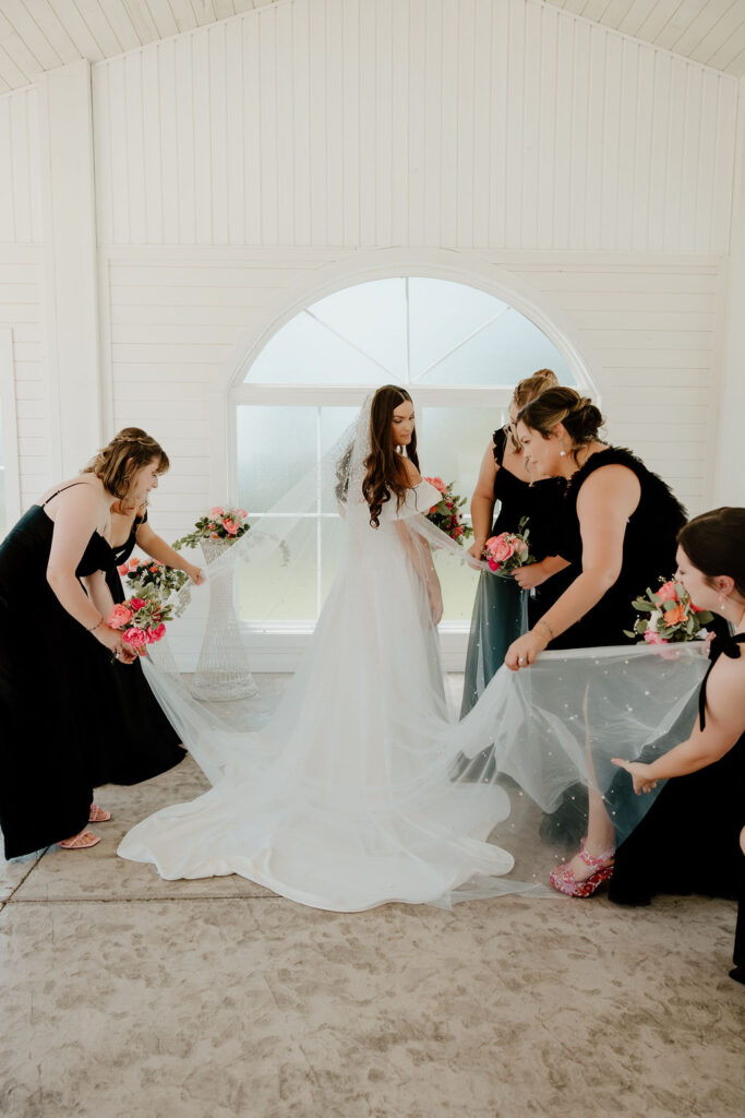 Wedding Photography at MeadowView Weddings & Events | Capturing Stunning Wedding Moments with Hot Pink, Bright Orange, and Black Accents at MeadowView Weddings & Events in Morehead, KY | Winchester KY Photographer & Kentucky Wedding Photographer