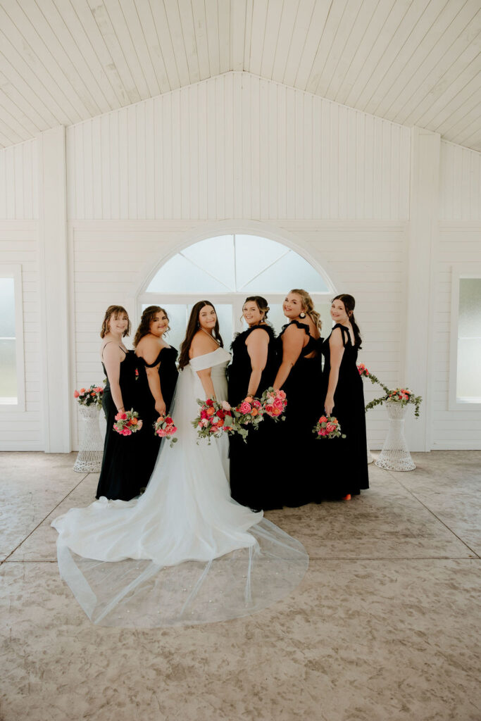 Wedding Photography at MeadowView Weddings & Events | Capturing Stunning Wedding Moments with Hot Pink, Bright Orange, and Black Accents at MeadowView Weddings & Events in Morehead, KY | Winchester KY Photographer & Kentucky Wedding Photographer