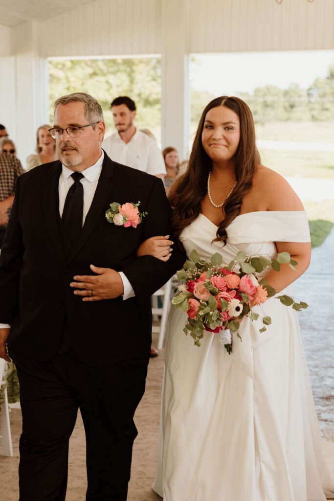 Wedding Photography at MeadowView Weddings & Events | Capturing Stunning Wedding Moments with Hot Pink, Bright Orange, and Black Accents at MeadowView Weddings & Events in Morehead, KY | Winchester KY Photographer & Kentucky Wedding Photographer