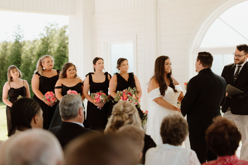 Wedding Photography at MeadowView Weddings & Events | Capturing Stunning Wedding Moments with Hot Pink, Bright Orange, and Black Accents at MeadowView Weddings & Events in Morehead, KY | Winchester KY Photographer & Kentucky Wedding Photographer