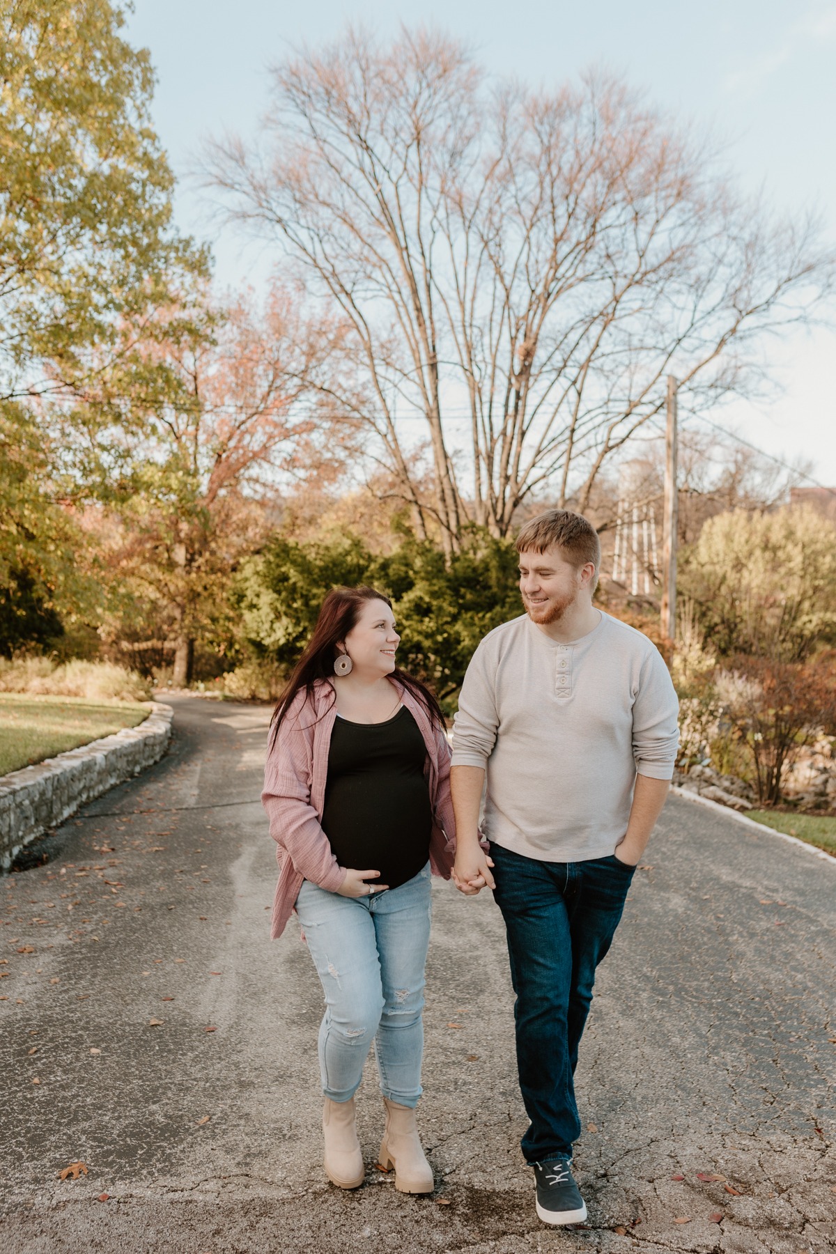 kentucky fall golden hour maternity session buffalo trace frankfort ky 2